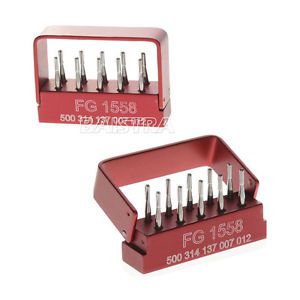 2 Box SBT Dental Tungsten Steel drills/burs FG-1558 For High Speed Handpiece