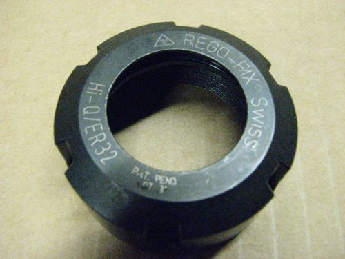 Rego-fix hi-q/er32 collet clamping nut er32 ~new! for sale