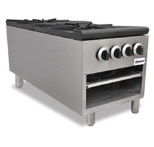 Commercial Kitchen Double Stock Pot Range 200,000 BTU