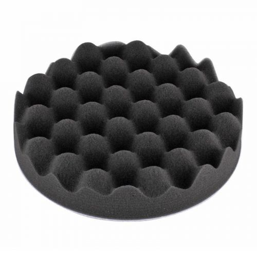 180mm 7&#034; Foam Waffle Buffing Polishing Sponge Pad For Car Polisher Buffer