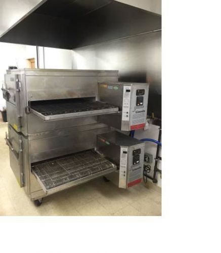 Late model lincoln 1450 double stack impinger ovens (gas) (60 day warranty) for sale