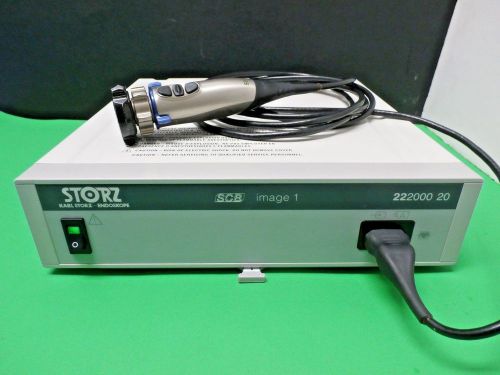 Storz 22220130 NTSC S3 Image 1 Camera head W Coupler With 22200020 SCB Processor