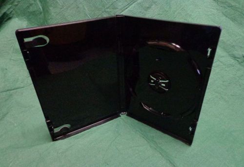 25 pcs - New Premium Single Black DVD CD Cases, hold 1 Disc