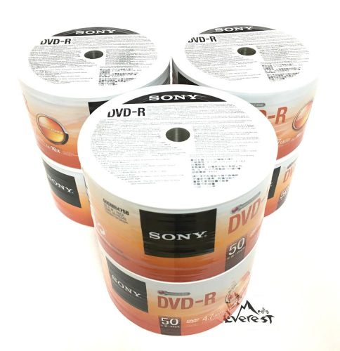 300 sony blank dvd-r dvdr recordable logo branded 16x 4.7gb 120min media disc for sale