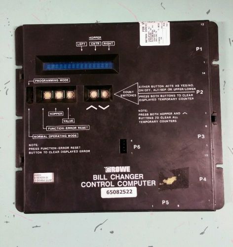 Rowe BC3500 Bill Changer Control Computer Board 65082522 Tested working NEXGEN$5