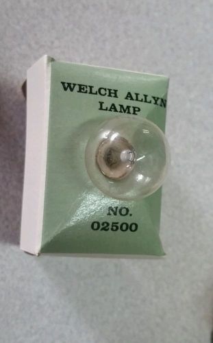 VTG WELCH ALLYN LAMP NO. 02500 REPLACEMENT LAMP (1) IN BOX