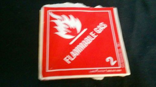 Flammable gas sticker Total of 3