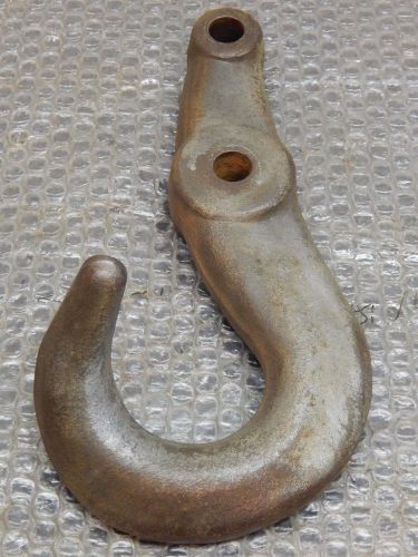 Vintage, used large, heavy, lifting hook,  side curved for sale