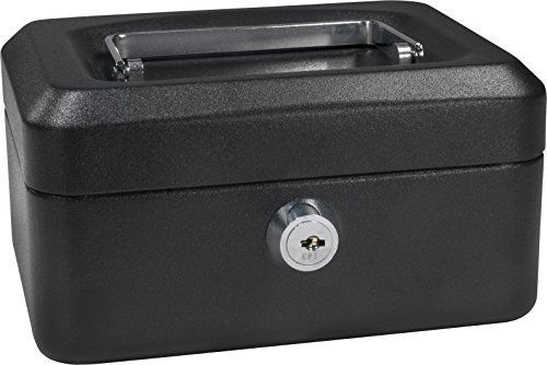 Barska 6 inch cash box with key lock for sale