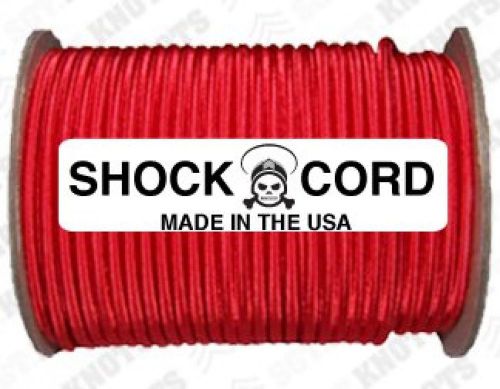 SGT KNOTS Marine Grade Shock/Bungee/Stretch Cord Made in USA (Red 3/16&#034; x 100&#039;)