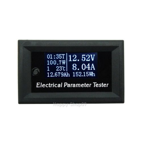 100v/10a tester voltage current time temperature capacity voltmeter ammeter for sale