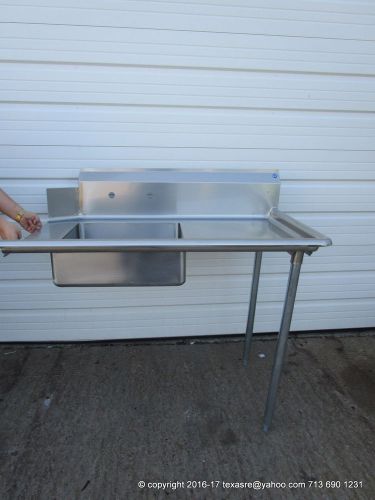 New Stainless Steel Soiled / Dirty Right Side Dish Table, 48&#034; 16Ga, NSF