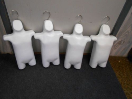 4 Torso Mannequin body Forms Hard Plastic child&#039;s children Displays for Hanging