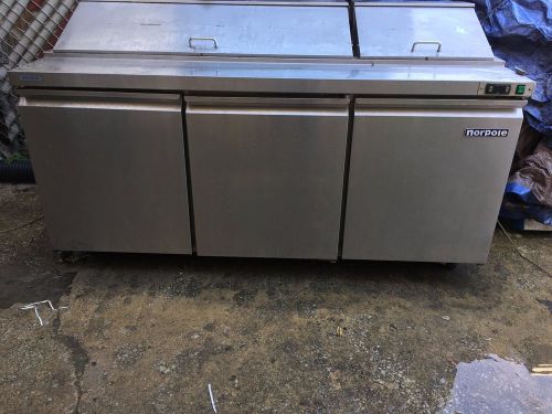 Commercial Refrigerator and prep table (3 door sandwich unit)