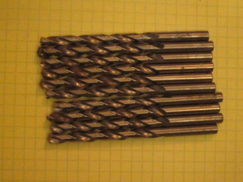 letter D .240 INCH COBALT  DRILLS 10 PIECES USUALLY PTD BRAND