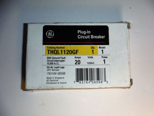 GE PLUG IN GFCI 20 AMP THQL1120GF