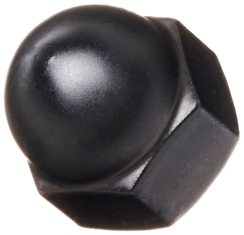Steel acorn nut black powder-coated finish right hand threads class 2b 1/4&#034;-2... for sale