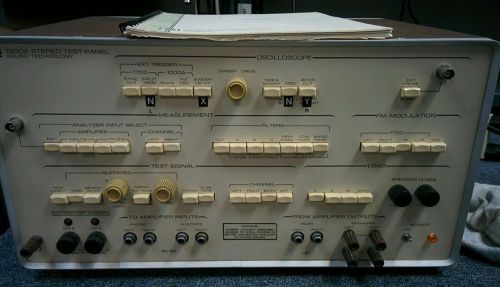 Sound Technology 1200A Stereo Test Panel w/ manual