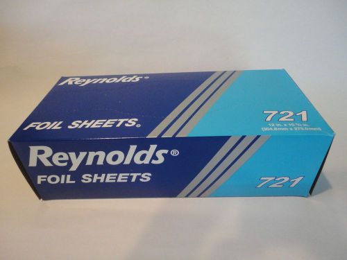 Reynolds Sandwich/Burrito Wrap 500 Aluminum Foil Pop-up sheets 12&#034; x 10.75&#034;