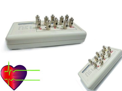 ECG/EKG/Holter Machine Signal Simulator Cardiograph GENERATOR 12-lead amplitude