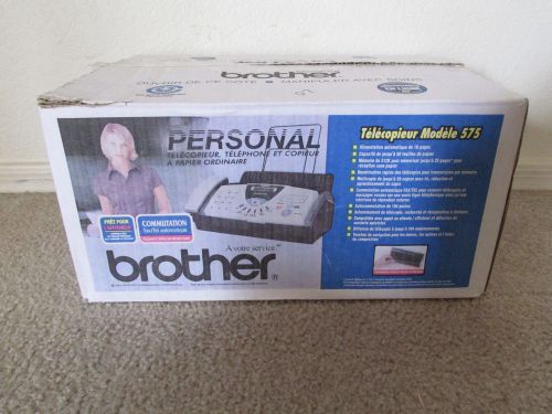 Brother fax-575 personal plain paper fax, phone and copier for sale