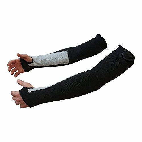 Bc precision 22&#034; black kevlar protective arm sleeves / cut and heat resistant (1 for sale