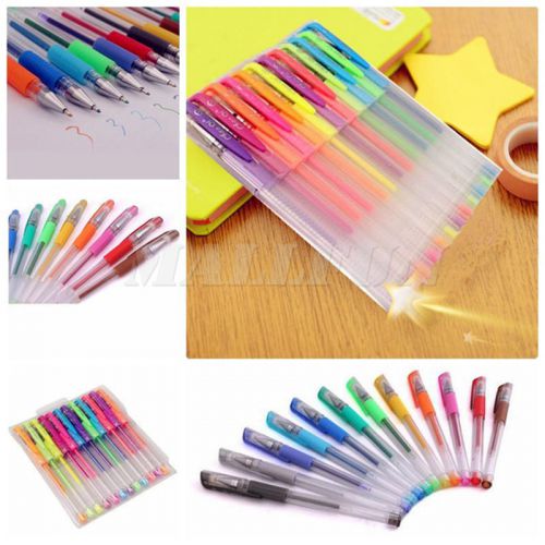 12 Colors Fluorescence Highlighters Marker Pen Business Office Pen Liquid Chalk