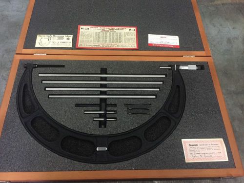 Starrett No. 224 SET D Micrometer Caliper 12&#034; to 16&#034; range