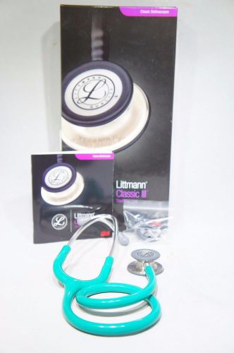 3m littmann 27&#039;&#039; 5840 classic iii stethoscope emerald stethoscope new for sale