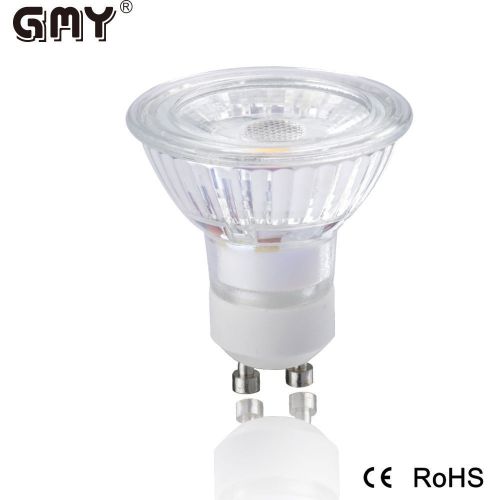 Flip chip gu10 5w glass led light spotlight ac/dc12v 35w halogen equivalent for sale