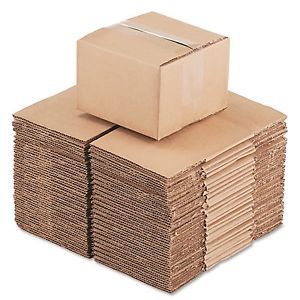 25 Pack 6x6x4 SHIPPING BOXES Corrugated Cardboard 200# 6&#034;x6&#034;x4&#034; NEW Made in USA