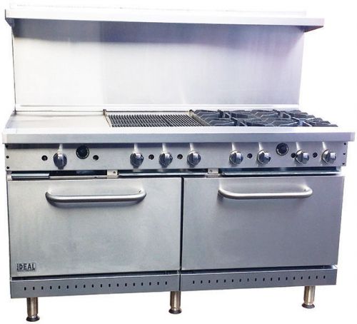 New Commercial 60&#034; Combination Range with 18&#034; Griddle, 18&#034;Broiler &amp; 4 Burners.