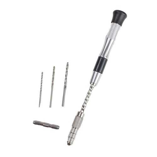 Neiko 10517a precision push manual hand drill | includes 3 drill bits for sale