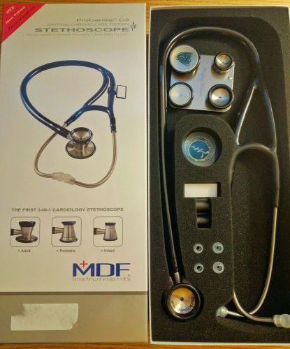 MDF 797CC MDF11 ProCardial C3 Stethoscope Adult/Pediatric/Infant in Black - NEW!