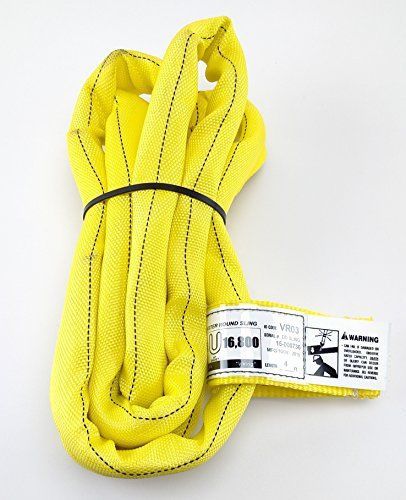Usa made vr3 x 4 yellow slings 4-16 lengths in listing, double ply cover endless for sale