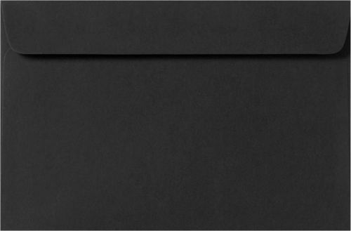 6 x 9 Booklet Envelopes - Midnight Black - Pack of 50