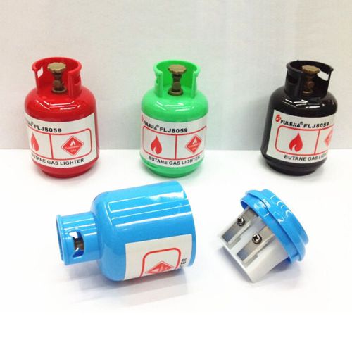 Cartoon Gas Tank Plastic Pencil Sharpener Machine For Kids Gift Stationery  lm