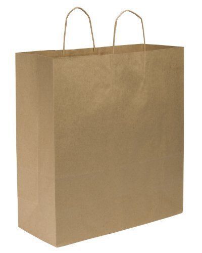Duro 87148 Paper Cargo Large Retail Shopping Bag, 18&#034; Width x 18-3/4&#034; Height, of