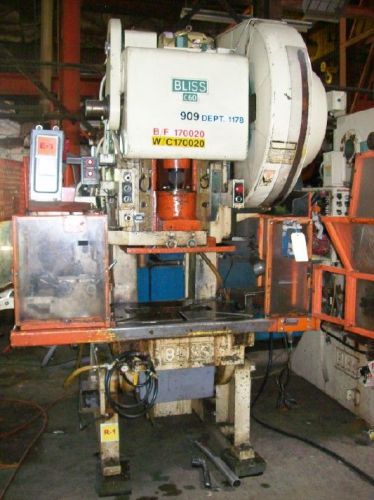 60 Ton Bliss Open Back Inclinable Press, #C-60, Planet Machinery Stock #5032