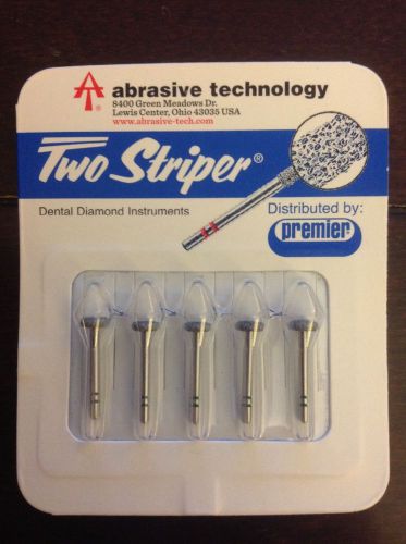 Premier dental two striper 863c coarse diamond bur wheel 5/pk *new* plus 2 free! for sale