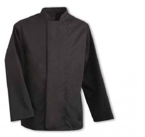 BLACK CHEFS BANQUET COAT, FULL SLEEVES WITH CONCEALED PRESS STUD FASTENING INS09