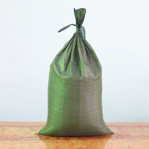 Green Sandbags 1 empty Olive Drab sand bag w ties 14x26 Deluxe Quality sandbag