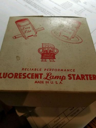 Large lot of Vintage NOS Fluorescent Lamp Starters  FS-4