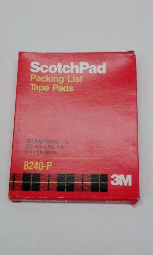 100 3M Scotch 5&#034;x6&#034; Peel-n-Stick Clear Packing List Tape Sheets 8240-P