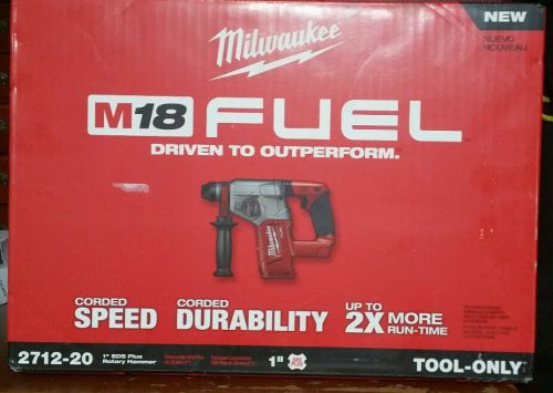 Milwaukee M18 FUEL 1&#034; SDS Plus Rotary Hammer (TOOL ONLY) 2712-20: NEW