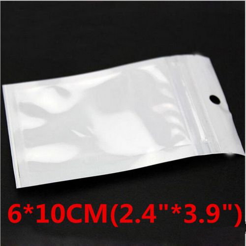 100pcs 2.4&#034;x3.9&#034; inch self seal resealable zipper plastic retail packaging bag for sale
