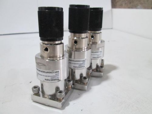 Lot of 3 parker veriflo 45600574pa sqmirohf502pupg6010 pressure regulator for sale