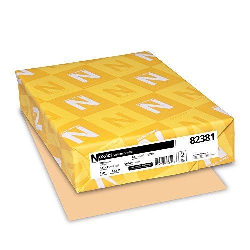 Neenah Exact Vellum Bristol, 67 lb, 8.5 x 11 Inches, 250 Sheets, Tan