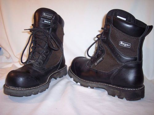 Royer Safety Work Boots Black Waterproof Metal Free Size 10-8600 EEE 8&#034;
