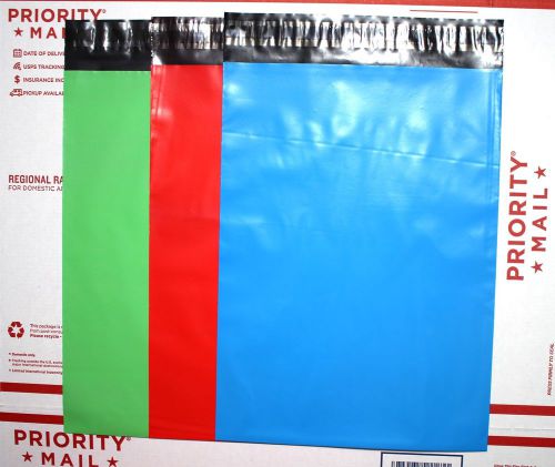 6 multi-color 9x12 poly mailers shipping envelope  shipping bags (2pcs/color) for sale